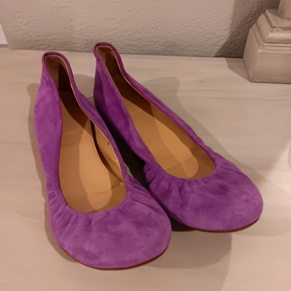 Jcrew Suede Ballet Flats